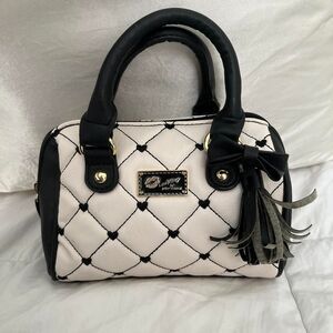 Betsey-johnson Women's White and Black Bag